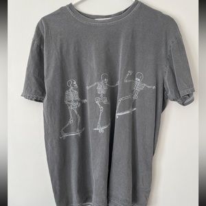 Urban outfitters project social skeleton tee- one size, oversized tee